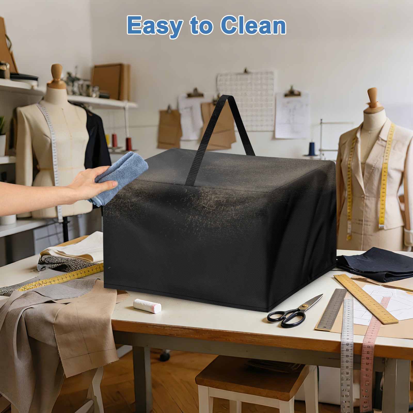 Heat Press Machine Dust Cover Water Resistant Protector with Handle & Drawstring
