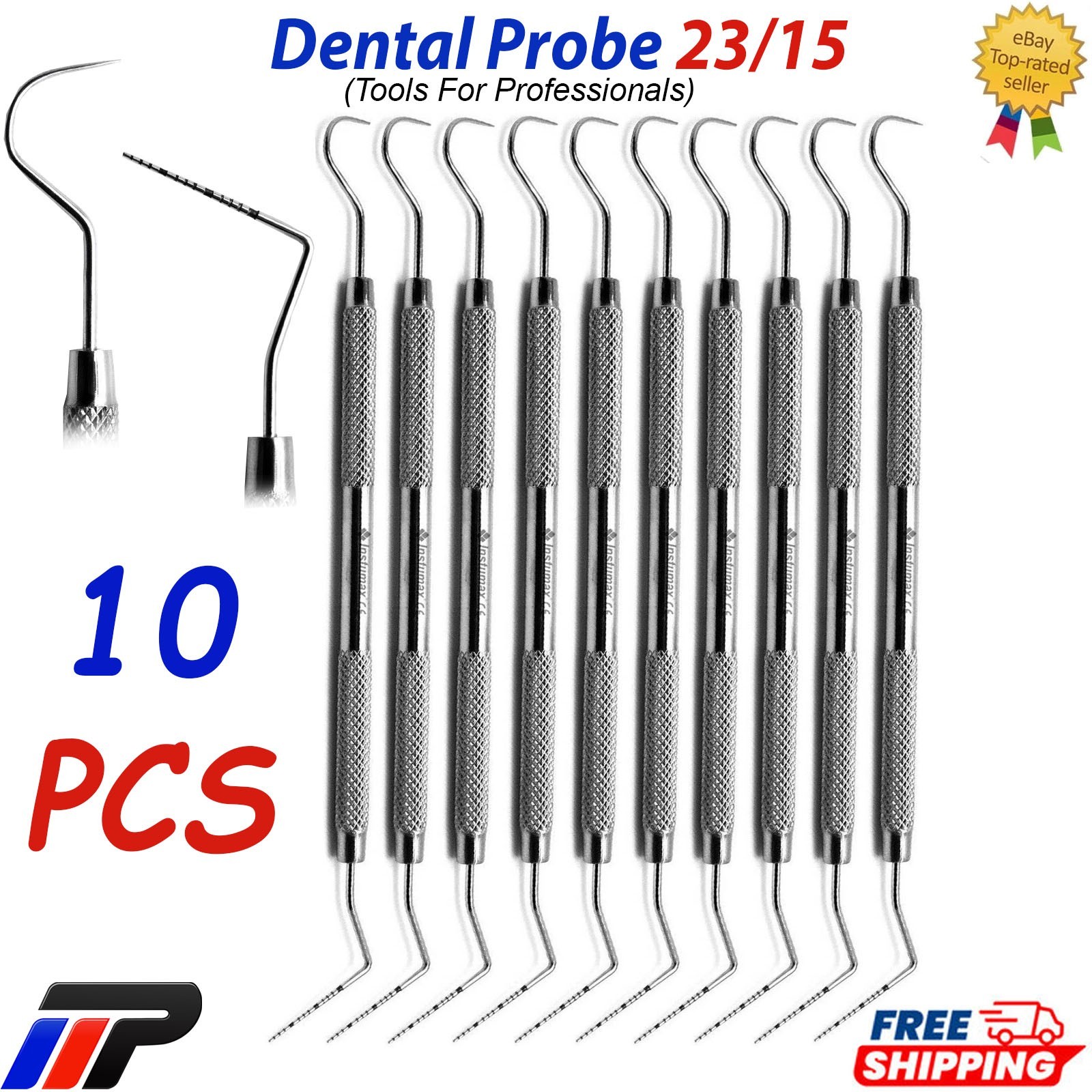 Dental Periodontal Explorer 23 with UNC 15 Color Markings Double Ended Probe