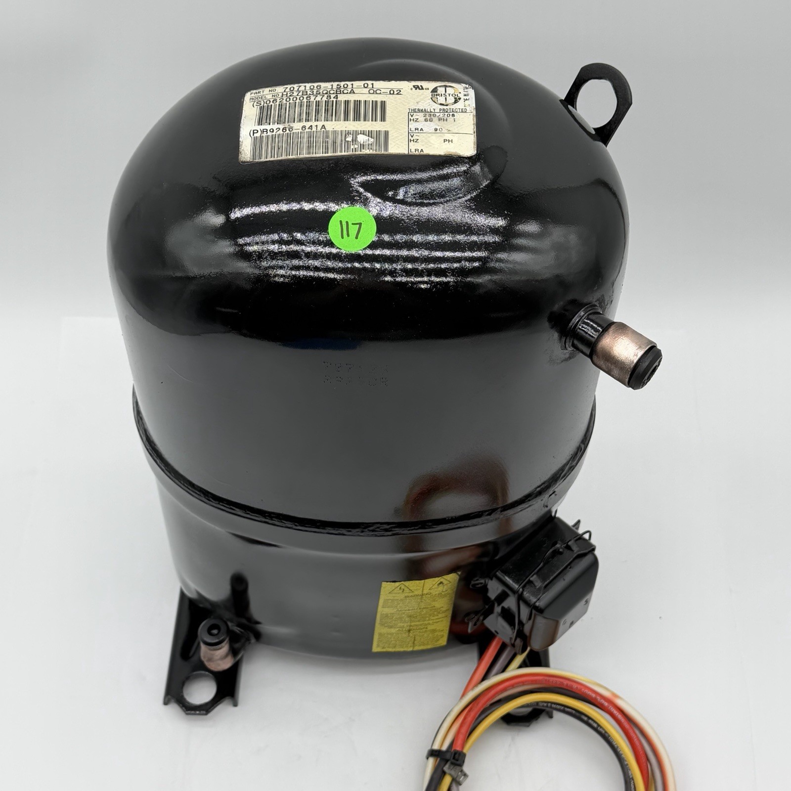 H27B35QCBCA Bristol 3 Ton 208-230v Compressor R22 🔥
