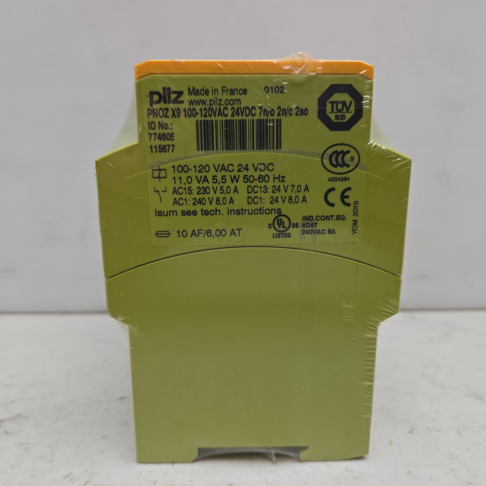 Pilz PNOZ X9 100-120VAC 24VDC 7n/o 2n/c 2so Safety Relay Module Unit 774605 New