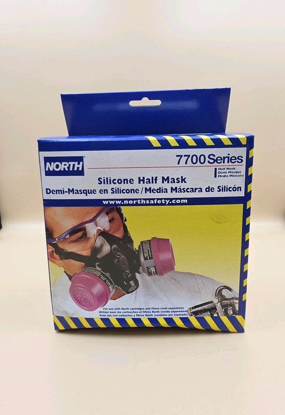 North 7700 Series Silicone Half Face Mask Respirator Medium Size 770030M