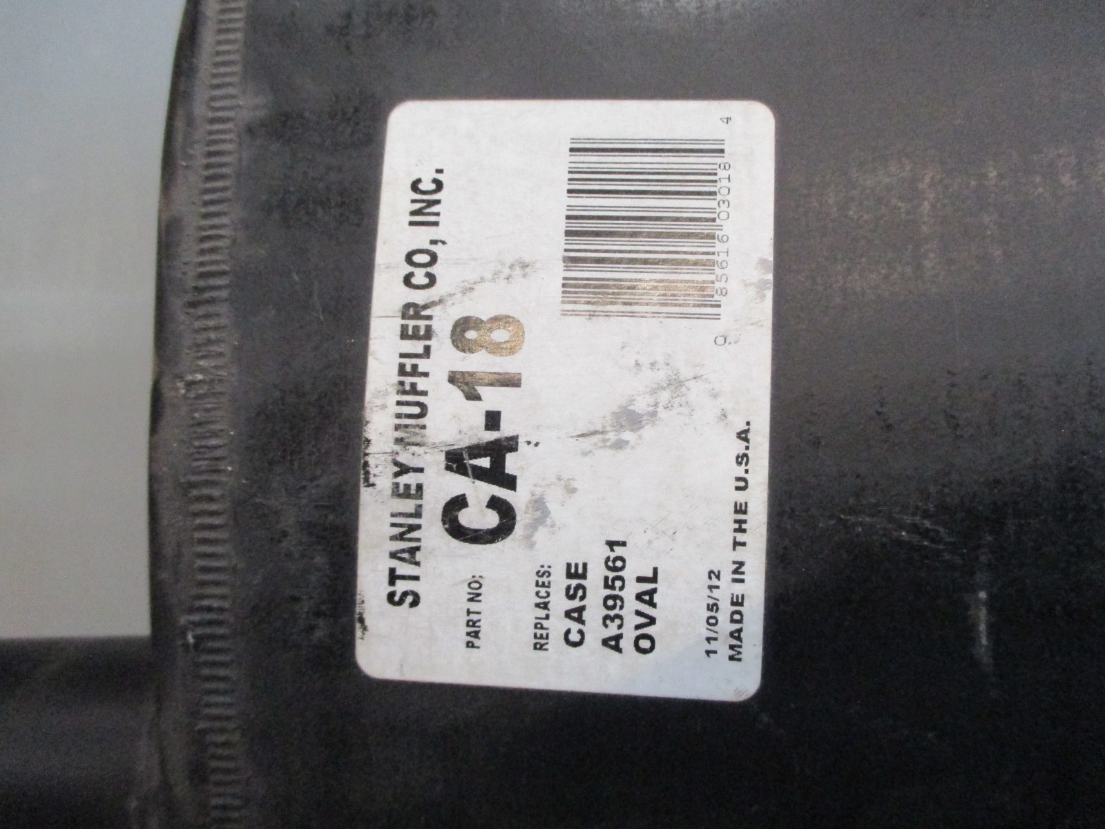 CASE 480, 580, 470, 570, STANLEY MUFFLER, CA-18, (NOS, USA MADE) #G148G & G188D