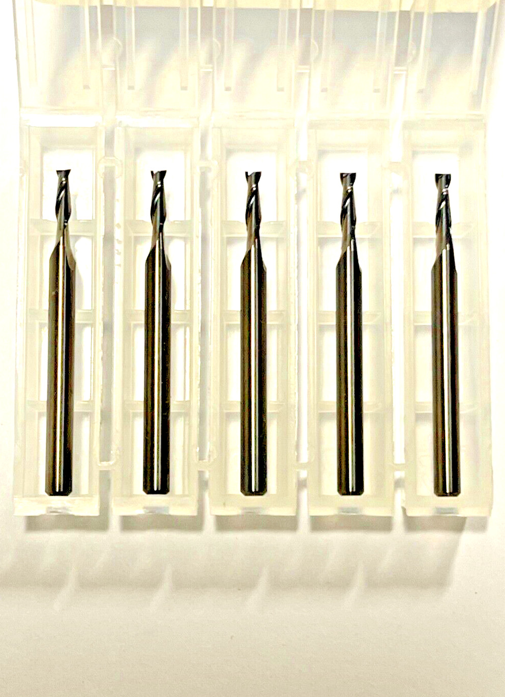 5/64″ Dia x 1/4″ LOC x 1-1/2″ OAL 2 Flute CNC Carbide End Mill 5-Pack USA A14