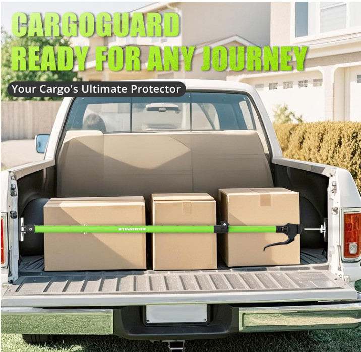 Barra de Carga Ajustable 40″-79″ para Pickup con Red Organizadora y Divisor. Nue