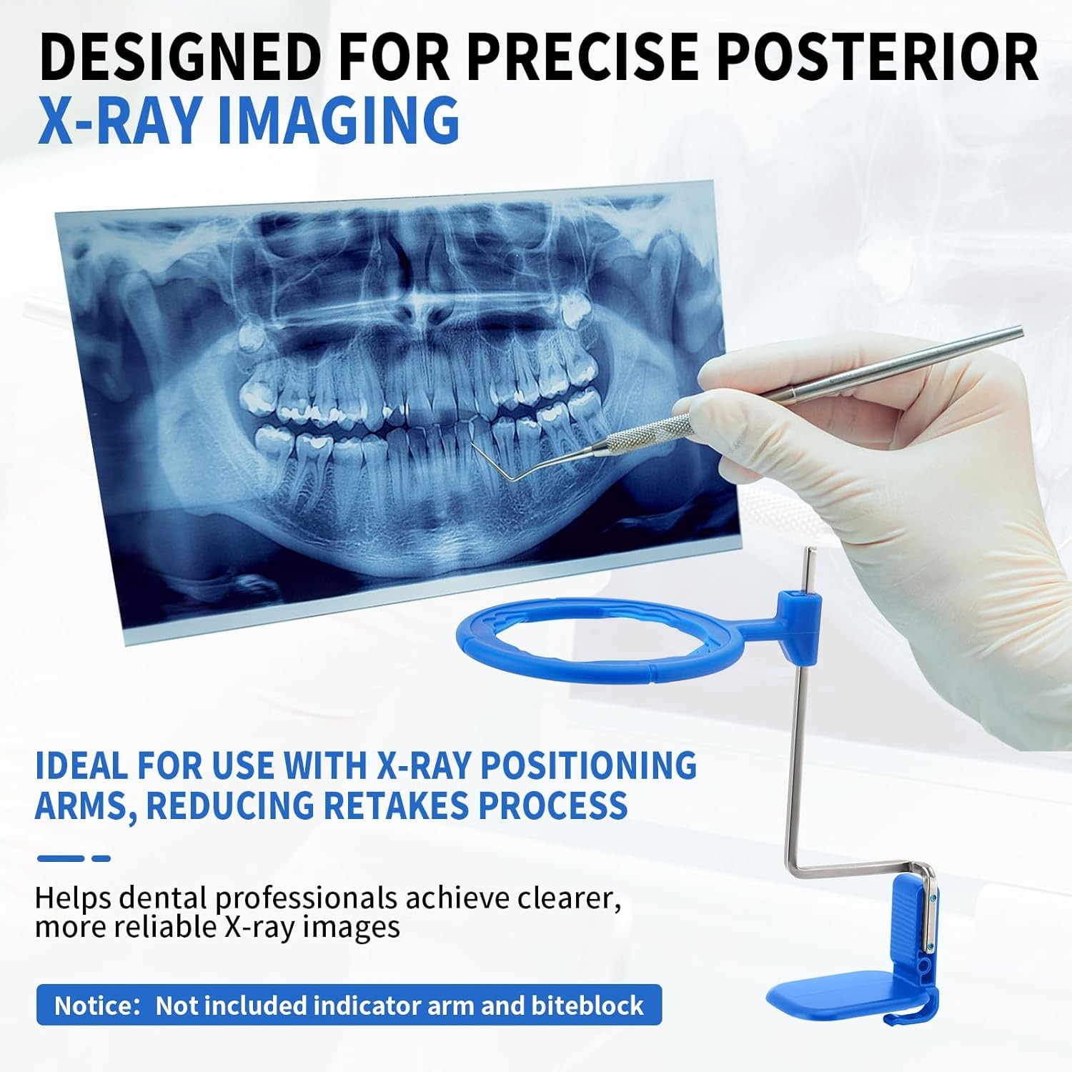 Autoclavable Universal Digital Sensor Holder Bite Block X-Ray Aiming Ring Arms