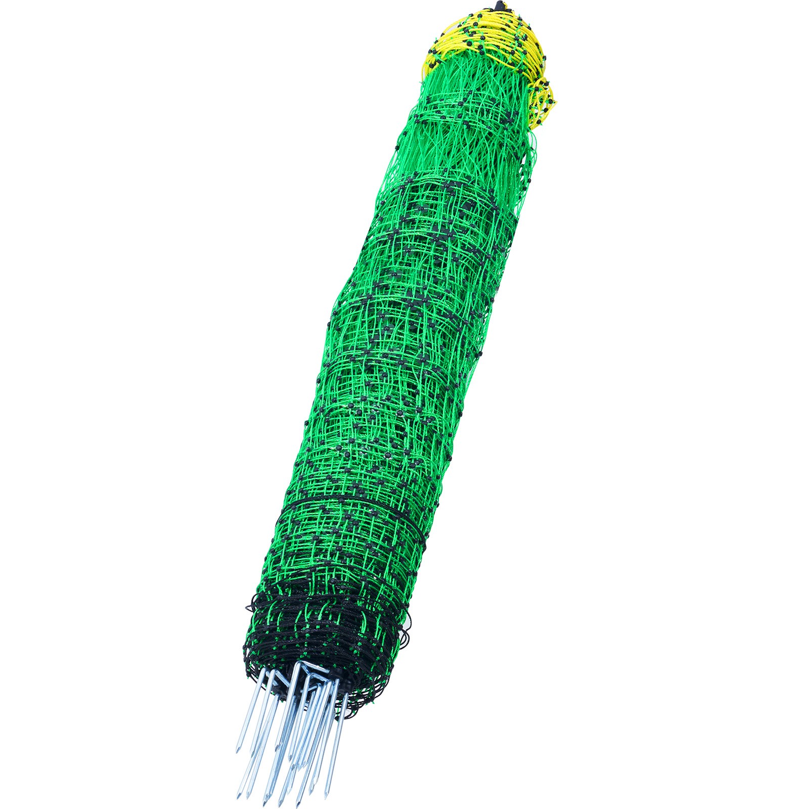 VEVOR Electric Netting Fence Kit PE Net Fencing 48″H x 168’L with Posts Spikes