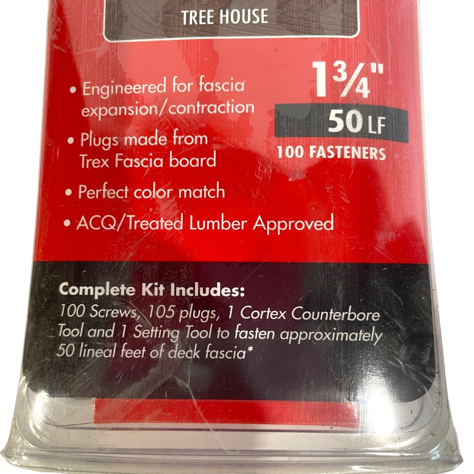 FastenMaster Cortex for Trex Fascia Tree House 1-3/4″ Hidden Fastener Kit 100pc