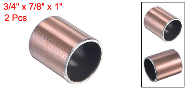 2pack Sleeve Bearing Plain Bearings Wrapped Oilless Bushings 3/4″ x 7/8″ x 1″
