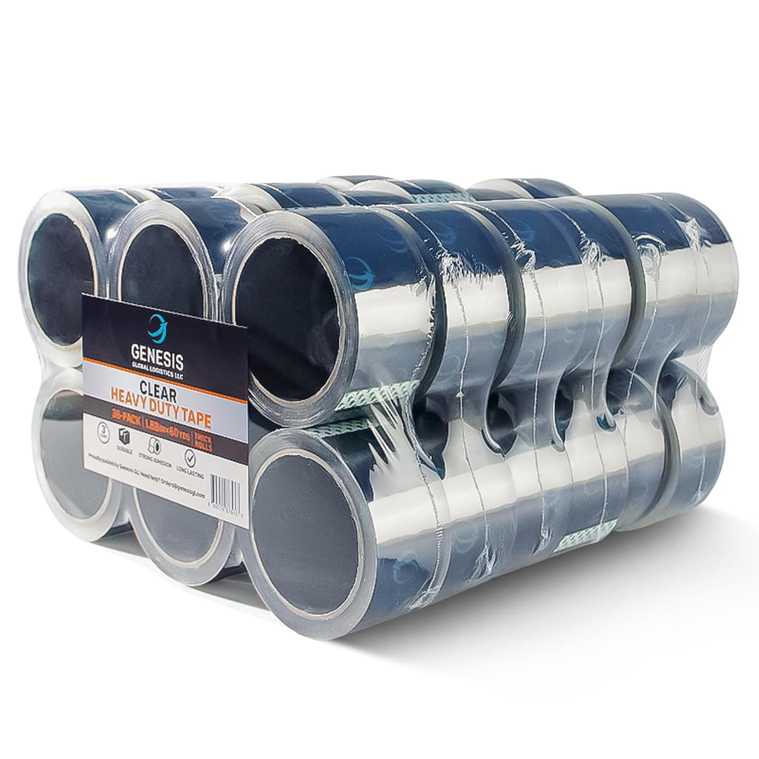 Clear Packing Tape, 36 Rolls Heavy Duty Packaging Tape for Shipping Packaging Mo