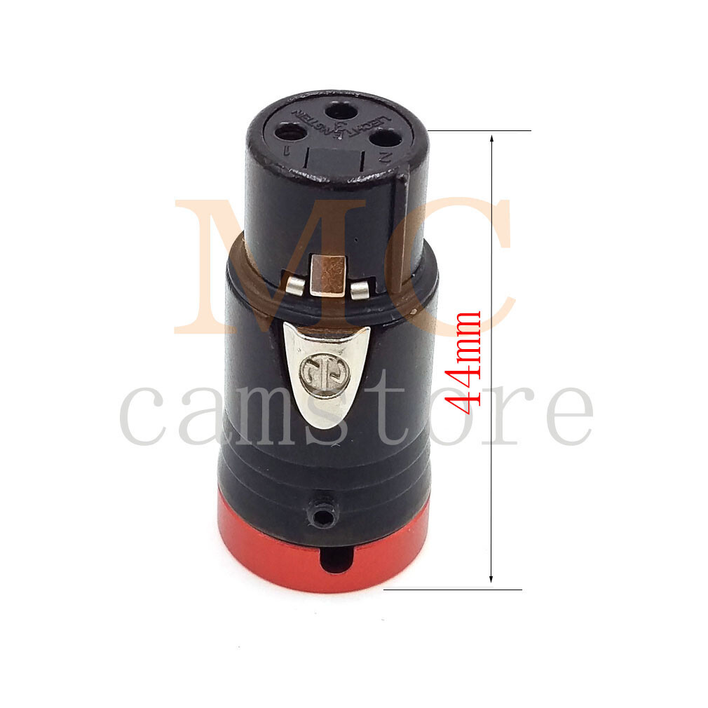 XLR NEUTRIK 3pin, low profile XLR audio plug (pair)
