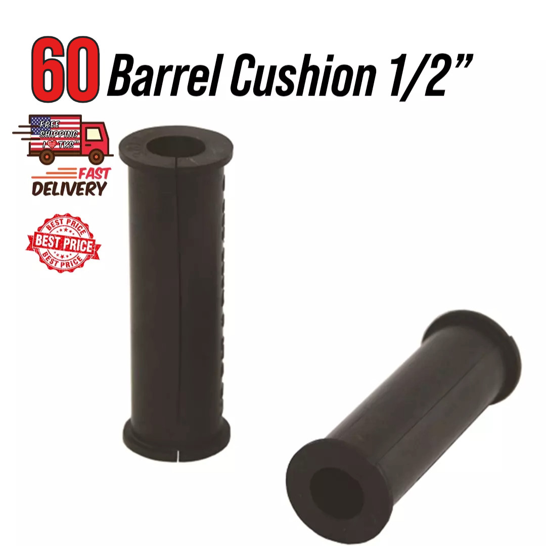60 Pack – 1/2″ Hanger Snap In Grommet Support Single Hole Barrel Cushion CIN3812