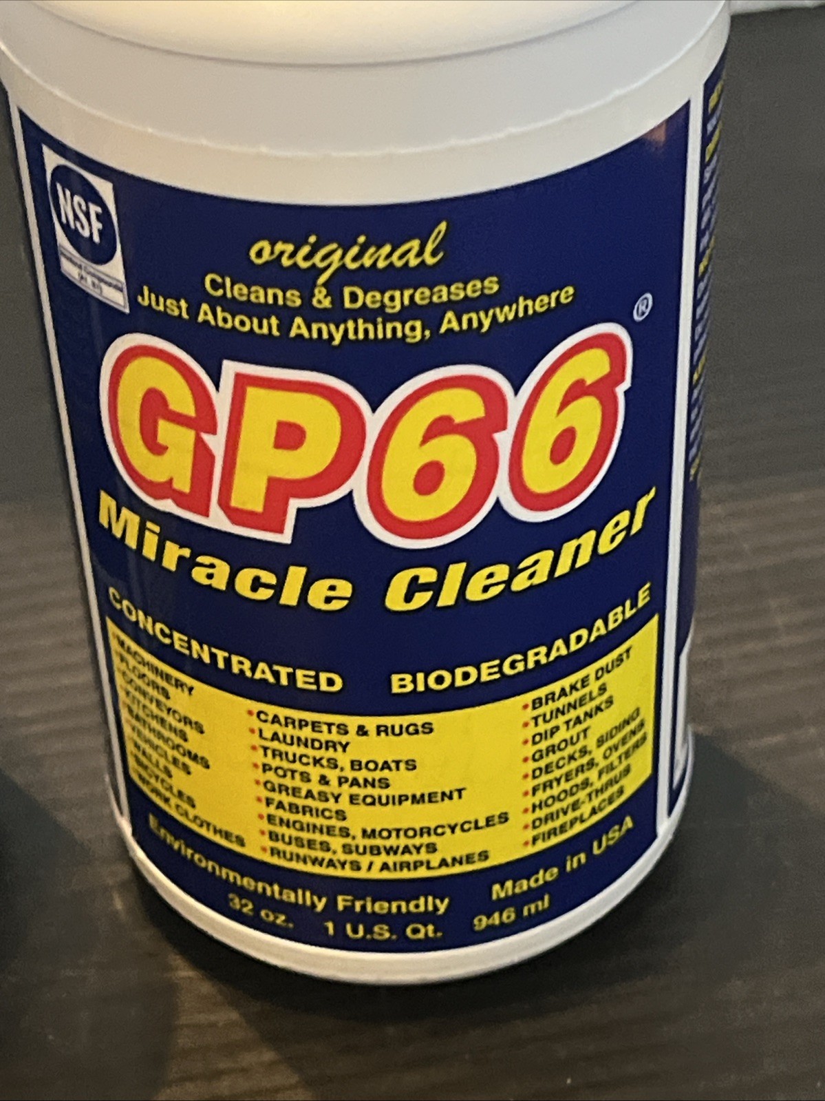 GP66 Miracle Cleaner and Degreaser 32.oz EA GP-66 (2PK BUNDLE)