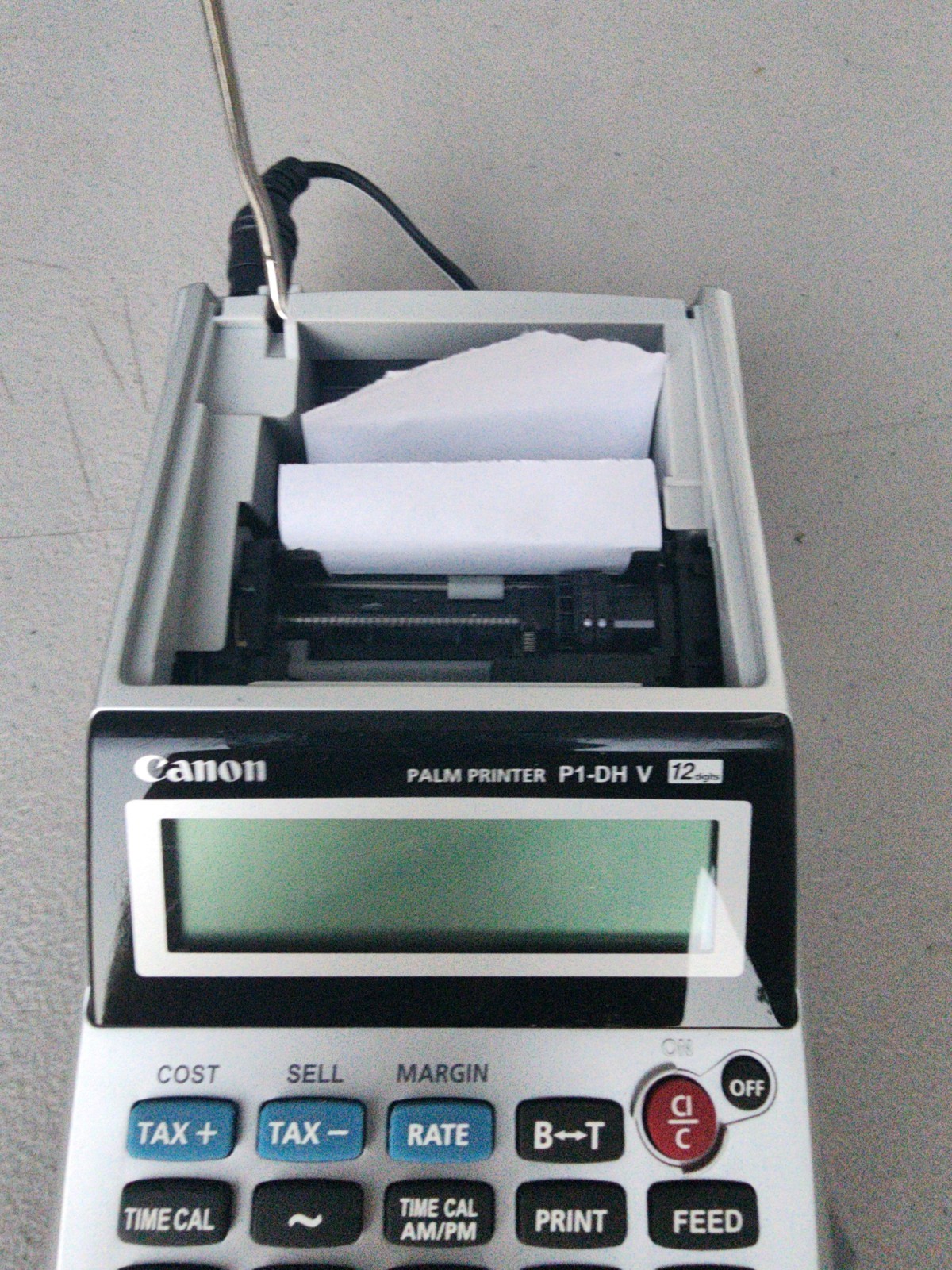 Cannon Palm Printer P1-DH V 12 Digit For Tax And Business With AC Adapter Tested