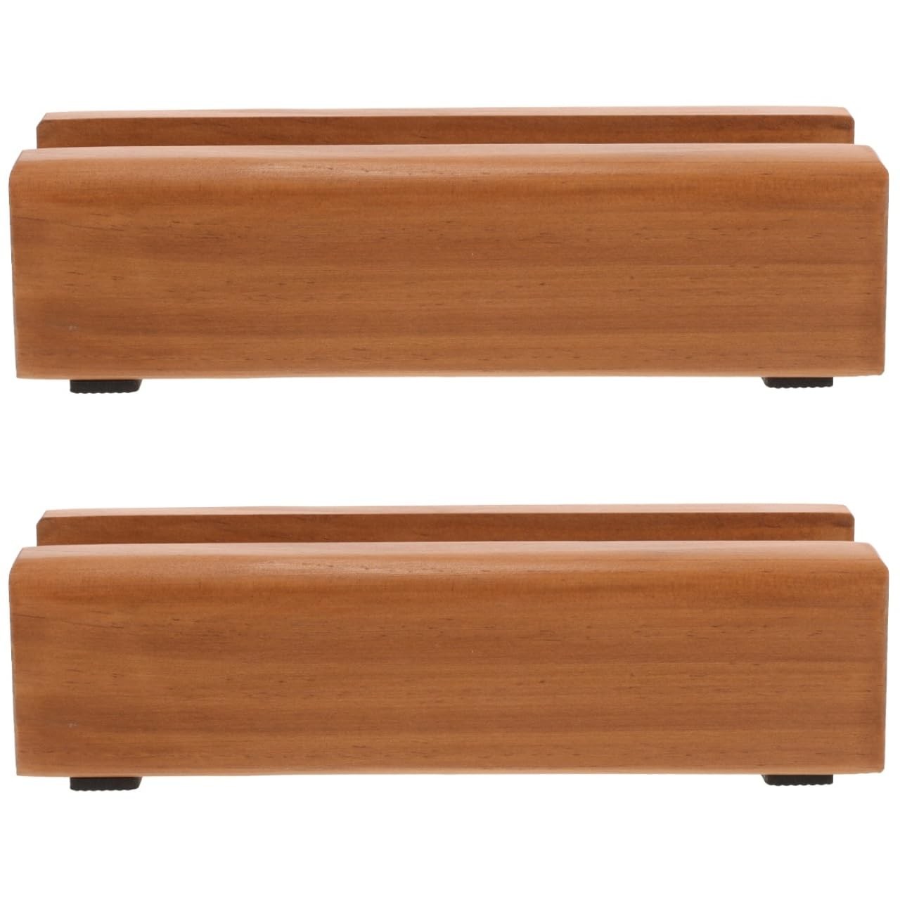 2 PCS Wooden Floor Mirror Stand Full Length Base Stable 9.84×3.14×5.11 Inch