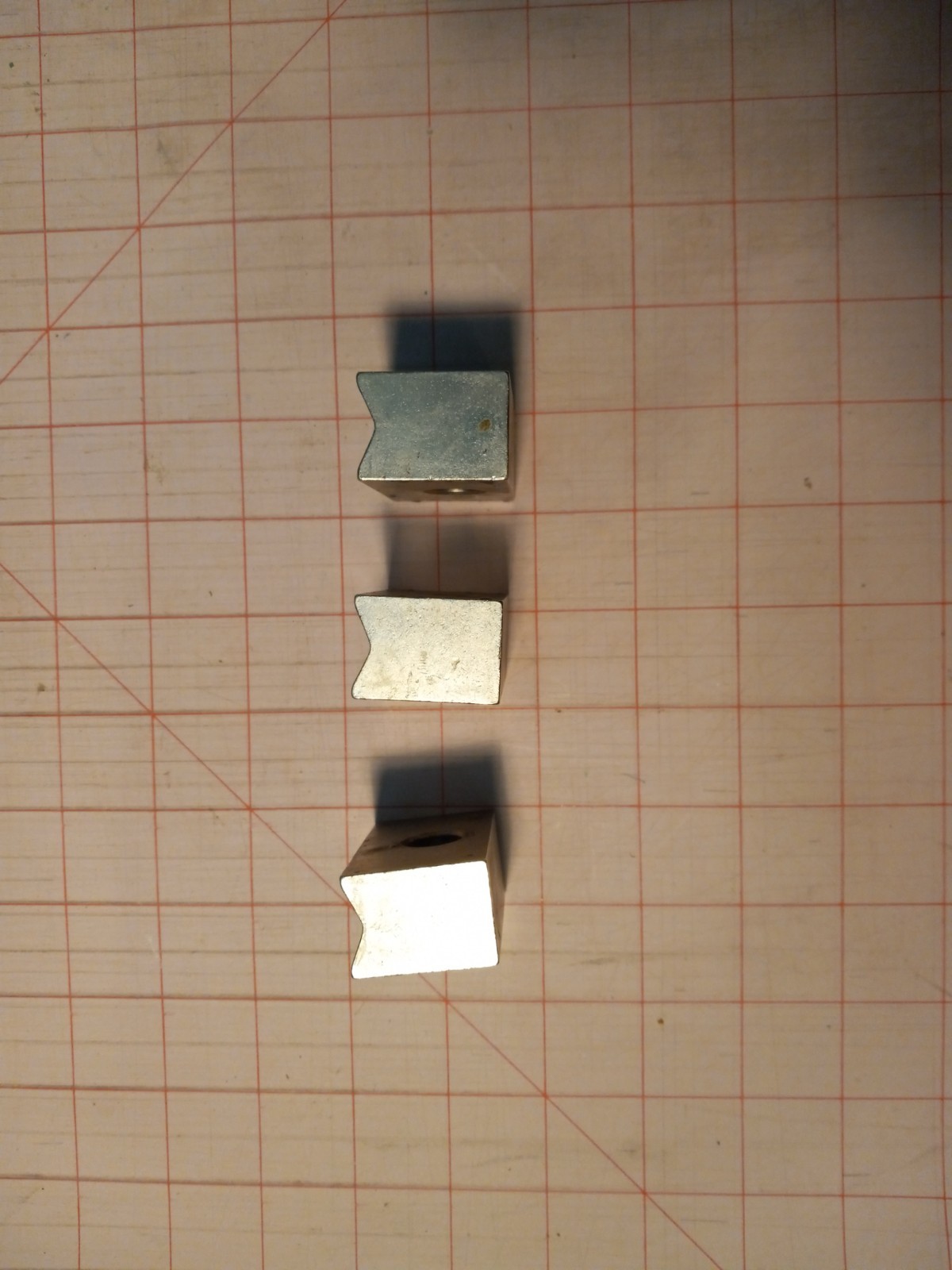 v blocks machinist 3 v block appx 2 by 1 inch