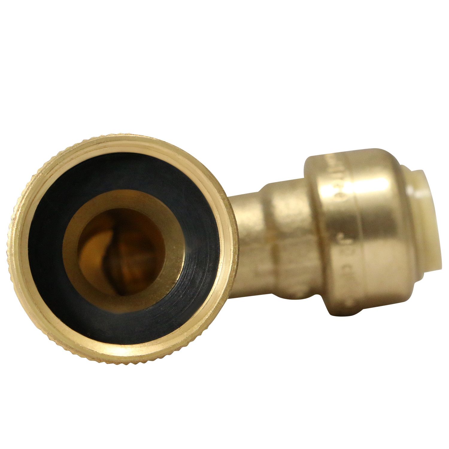 100 PIECES 3/8″ PUSH FIT X 3/4″ GHT DISHWASHER ELBOW, LEAD FREE BRASS