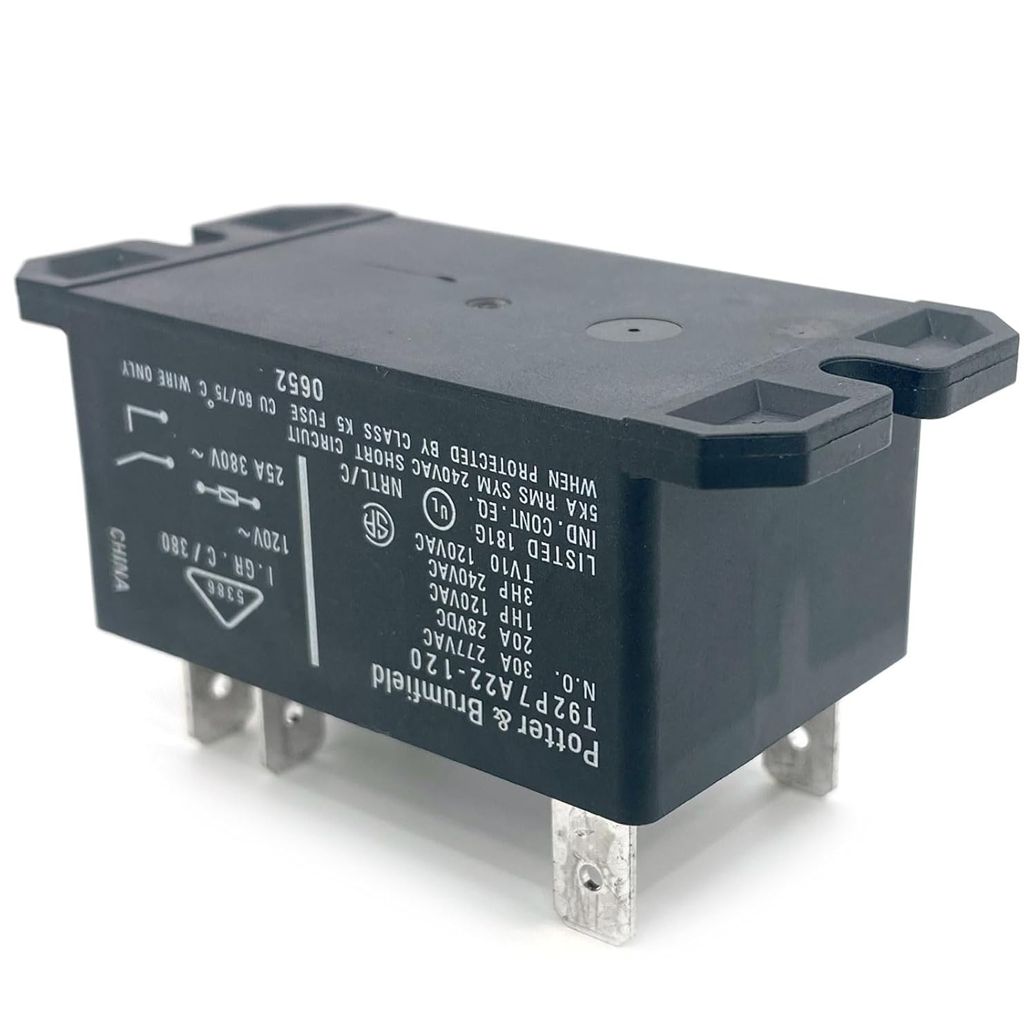 T92P7A22 120 Relay 6 Pin 30A 120VAC DPST NO Power Relay Pot Number of Items: 1