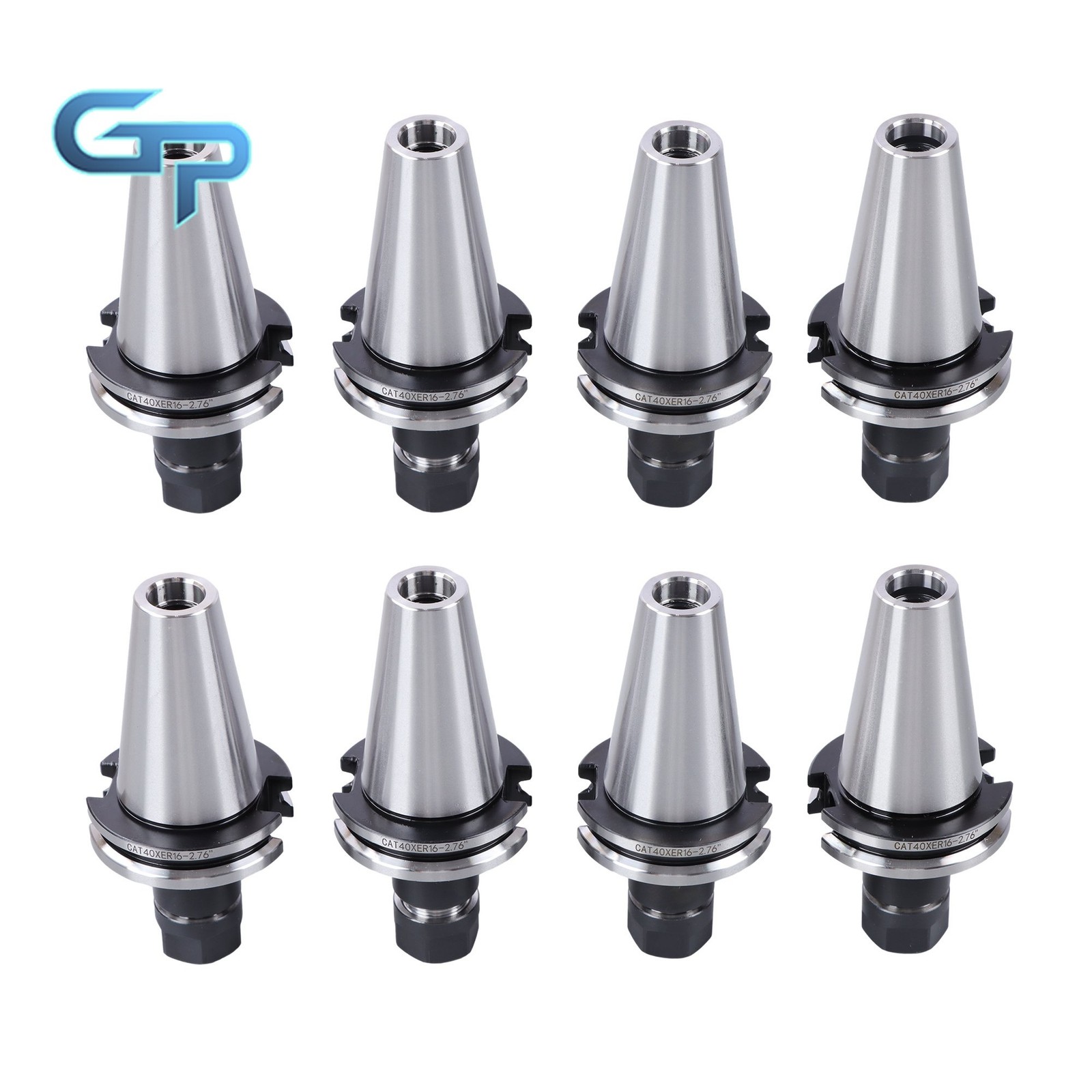 10 pcs CAT40-ER16 Collet Chuck 2.76″ 70mm Length Tool Holder Set