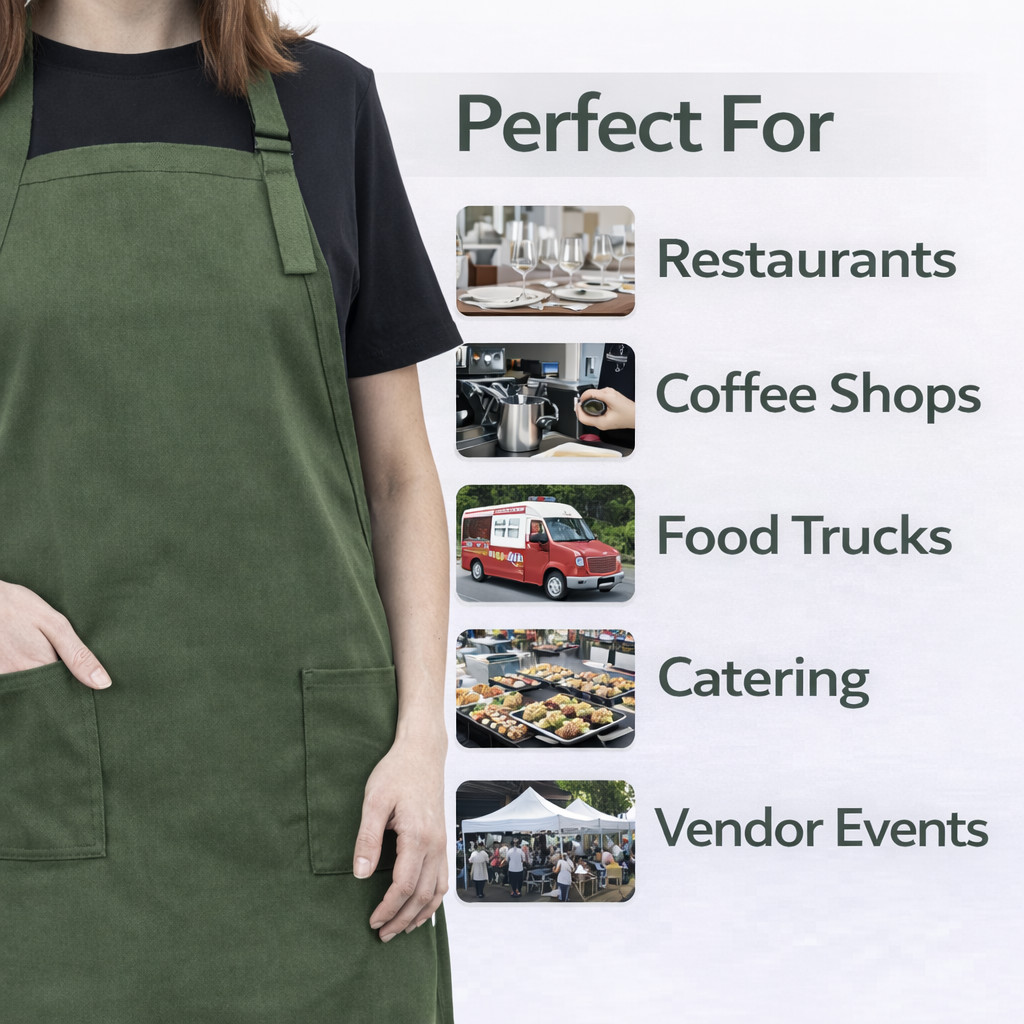 Personalized Apron with Logo – ADULT & KIDS – Family – Chef Apron No Minimum