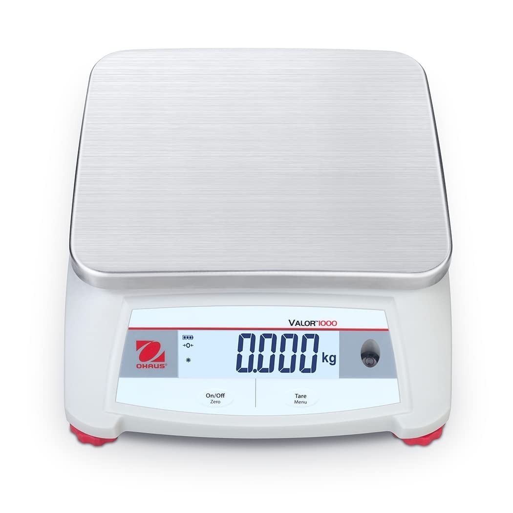 Ohaus Valor 1000 V12P15 Digital Bench Scale 15kg x 2g Backlit LCD 1500Hr Battery