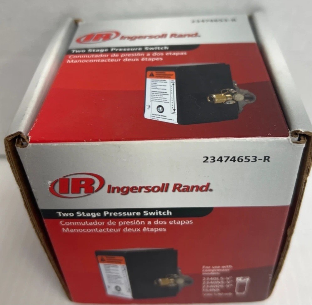 Ingersoll Rand 135-175 PSI Pressure Switch For Two Stage Compressors 23474653-R