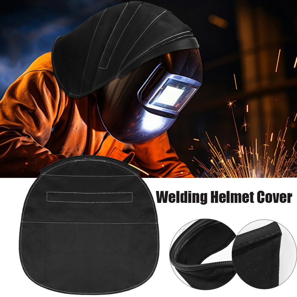 Welding Helmet Cover,Helmet Extended Cover with Press Fit Seal,Compatible,Black