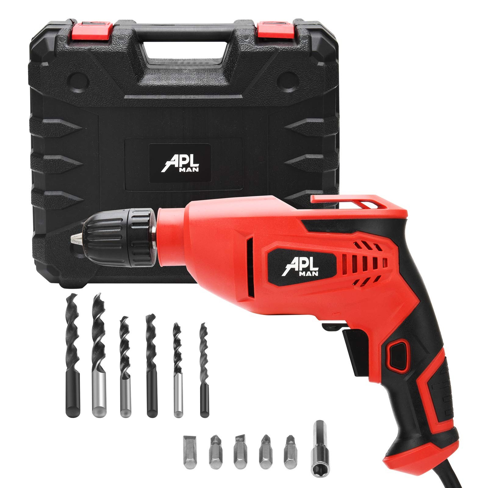 APLMAN 21V MAX Power Cordless Drill Electric Impact Driver/Drill Kit,26pcs