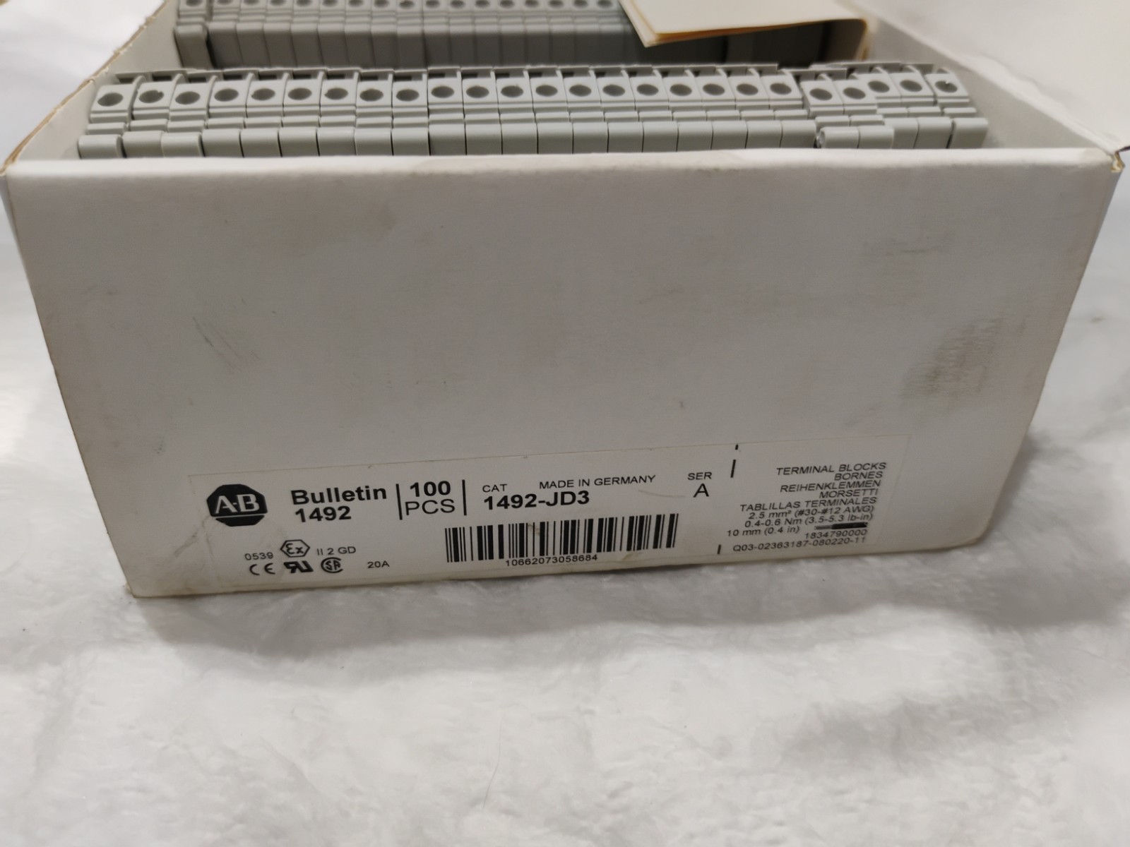 Allen Bradley 1492-JD3 Ser. A New Box Of 100 PCS
