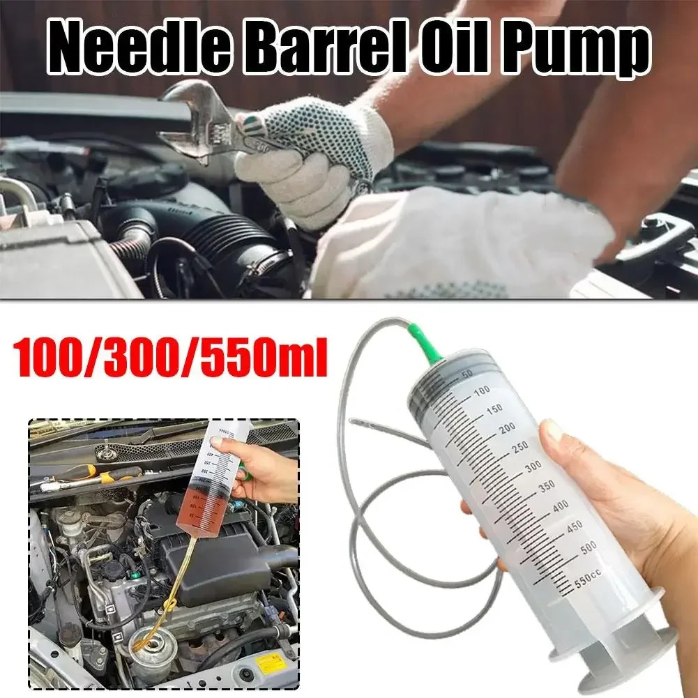 100ml 300ml 500ml Large Capacity Syringe with Hose Oil Pump Pet Feeding Measure