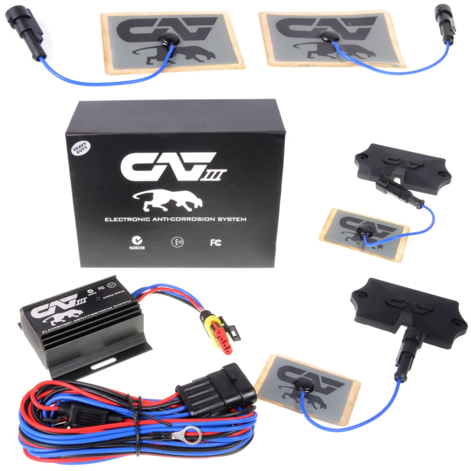 CAT III Electronic Anti-Corrosion / Rust Protection System 2-Pads / Couplers