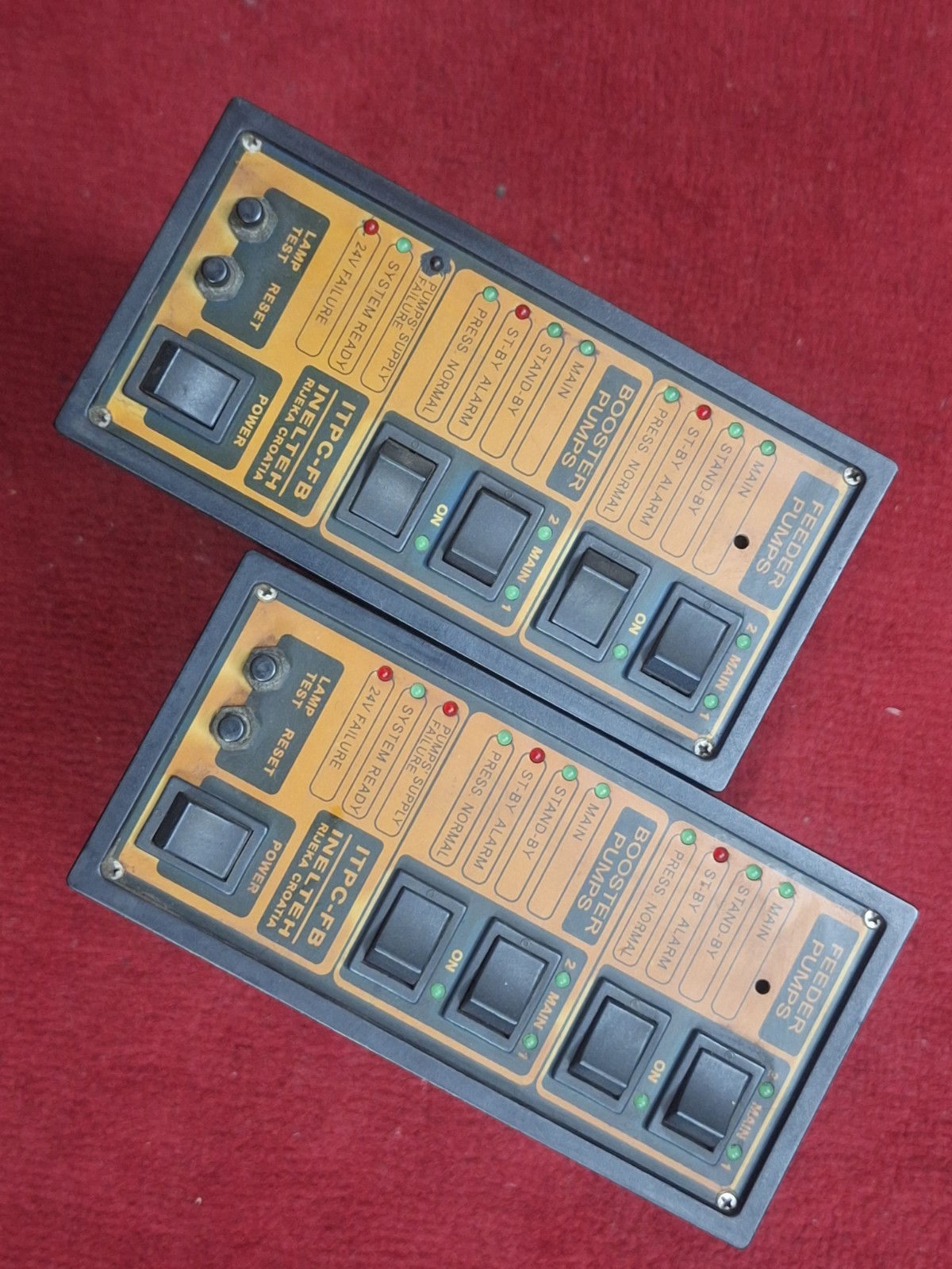 INELTEH Rijeka Croatia ITPC-FB Feeder & Booster Pump Controller 24V (Tested)