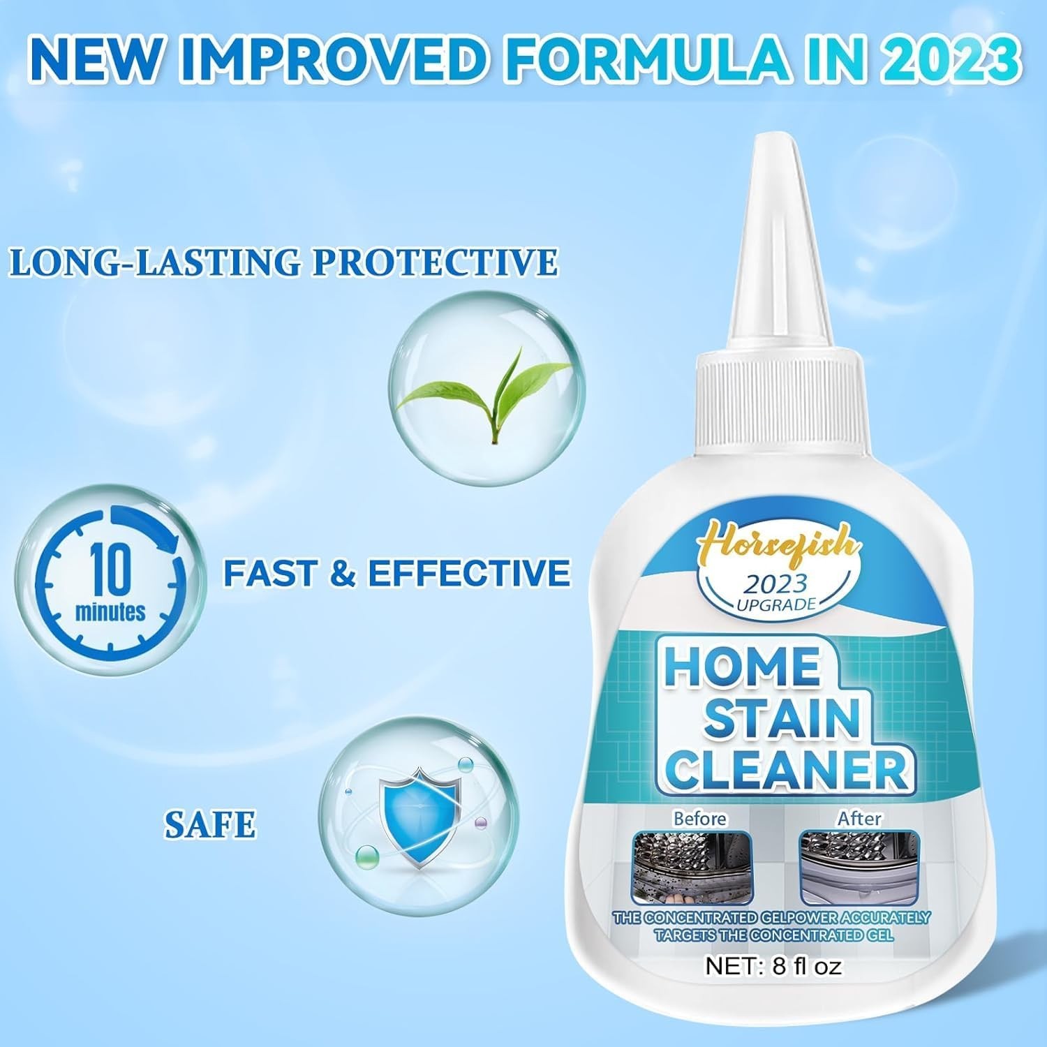 Home Remover Gel, 8 Fl Oz Household Washing Machine 8 (Pack of 1)