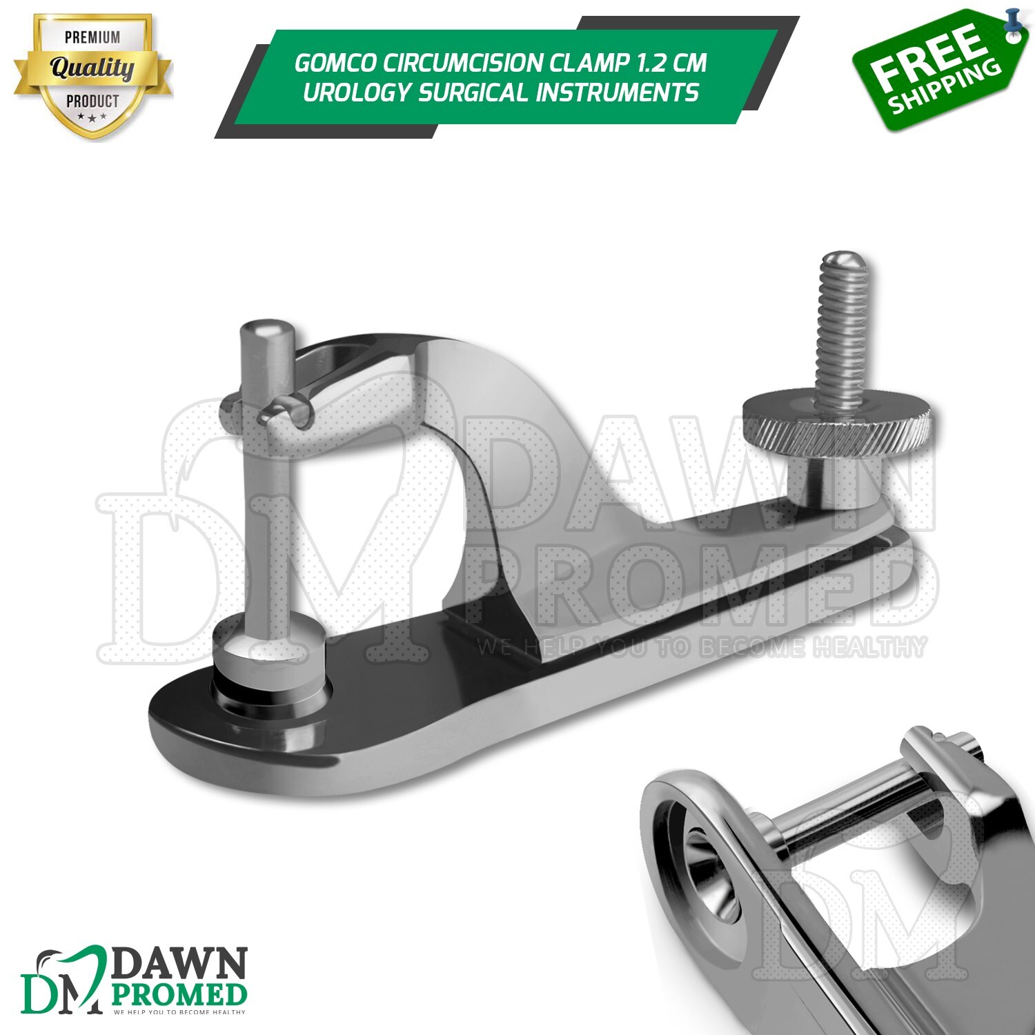 Gomco Circumcision Clamp 1.2 cm Children Boys Urology Surgical Inst German Grade