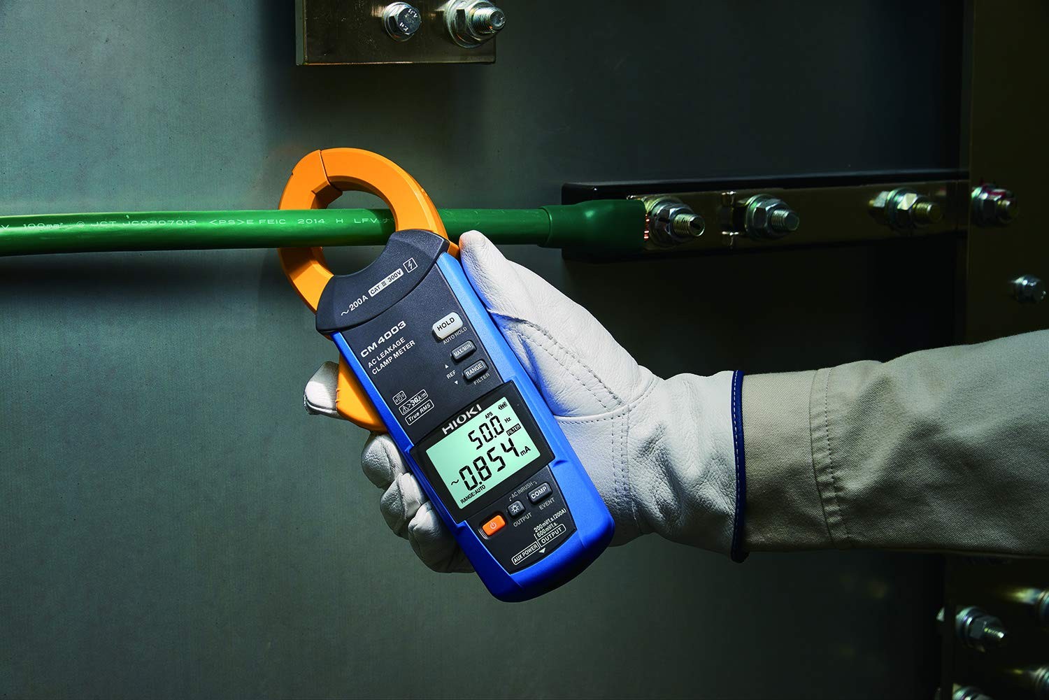 HIOKI CM4002-90 Electric AC Leak Clamp Meter Wireless Adapter Z3210 Set NEW