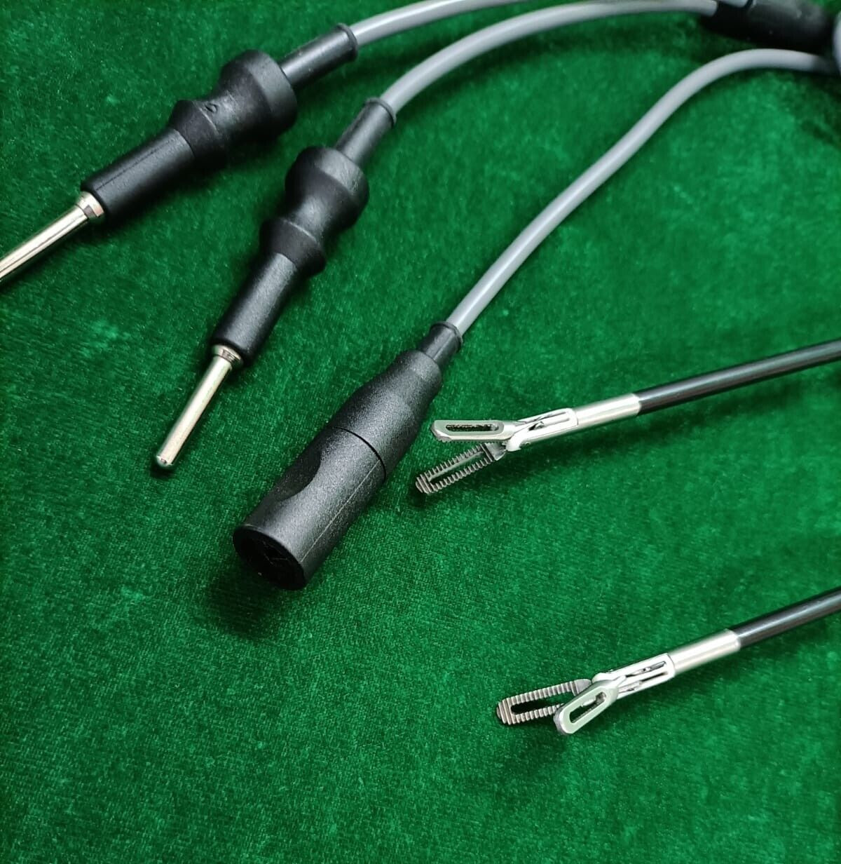 2pc Laparoscopic Bipolar Fenestrated 5mmx330mm with Cable Reusable Instruments