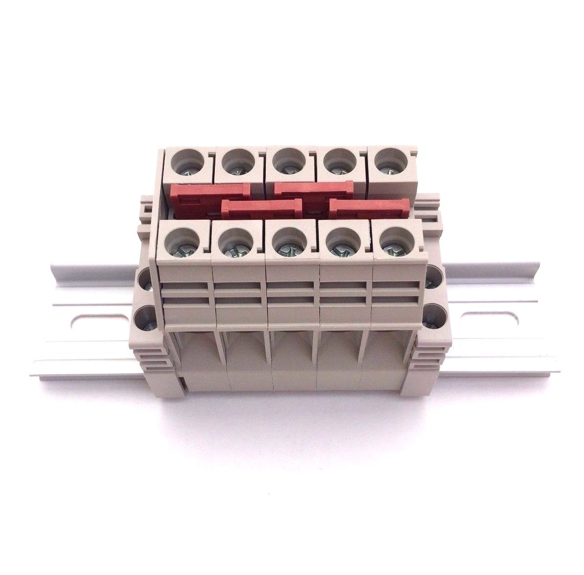 Solar Combiner Box Connector DIN Rail Terminal Blocks Dinkle 6AWG 60A 600V