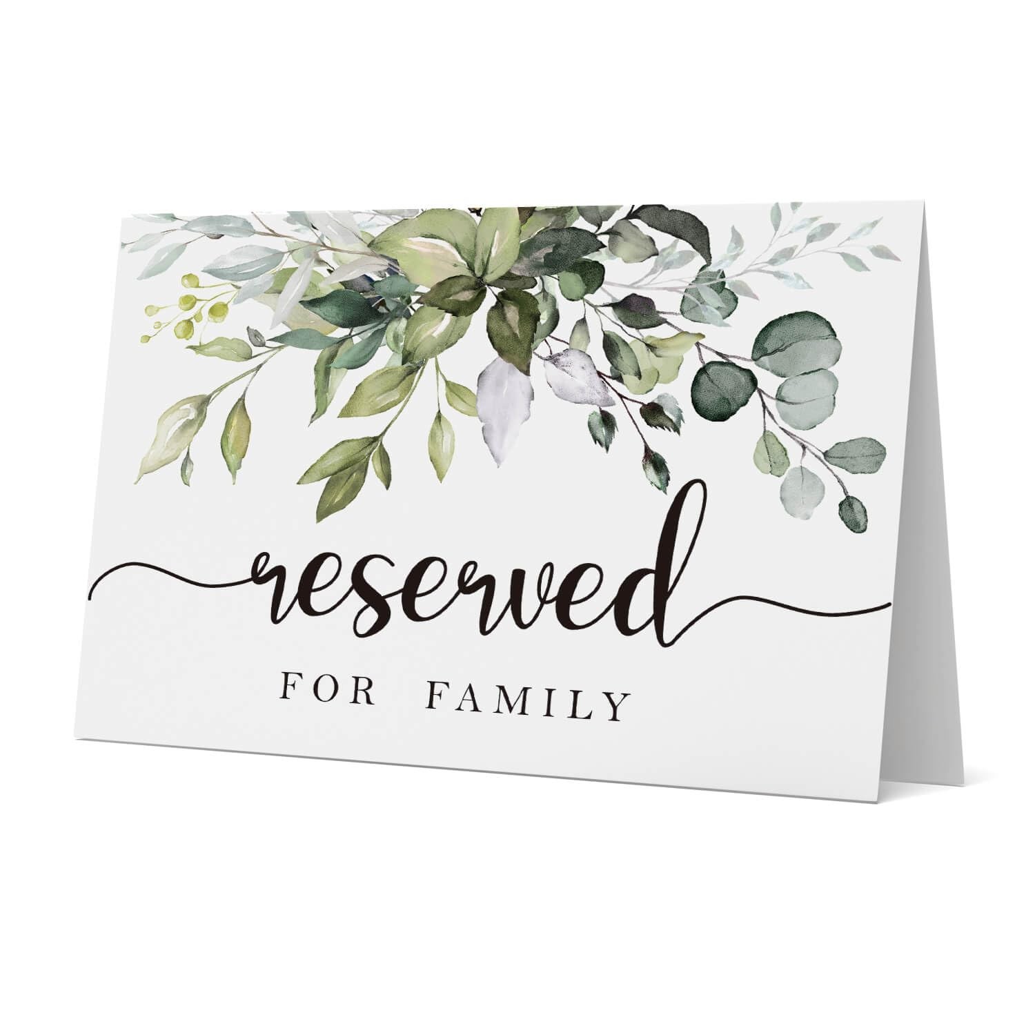 10 Rustic leaf Reserved Sign Reserved Table Sign Table Tent Wedding Sign Gue…