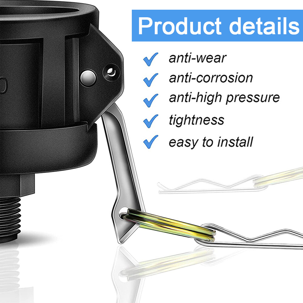 275 330 Gallon IBC Tote Water Tank Drain Adapter 2″Cam Lock for 3/4″ Garden Hose