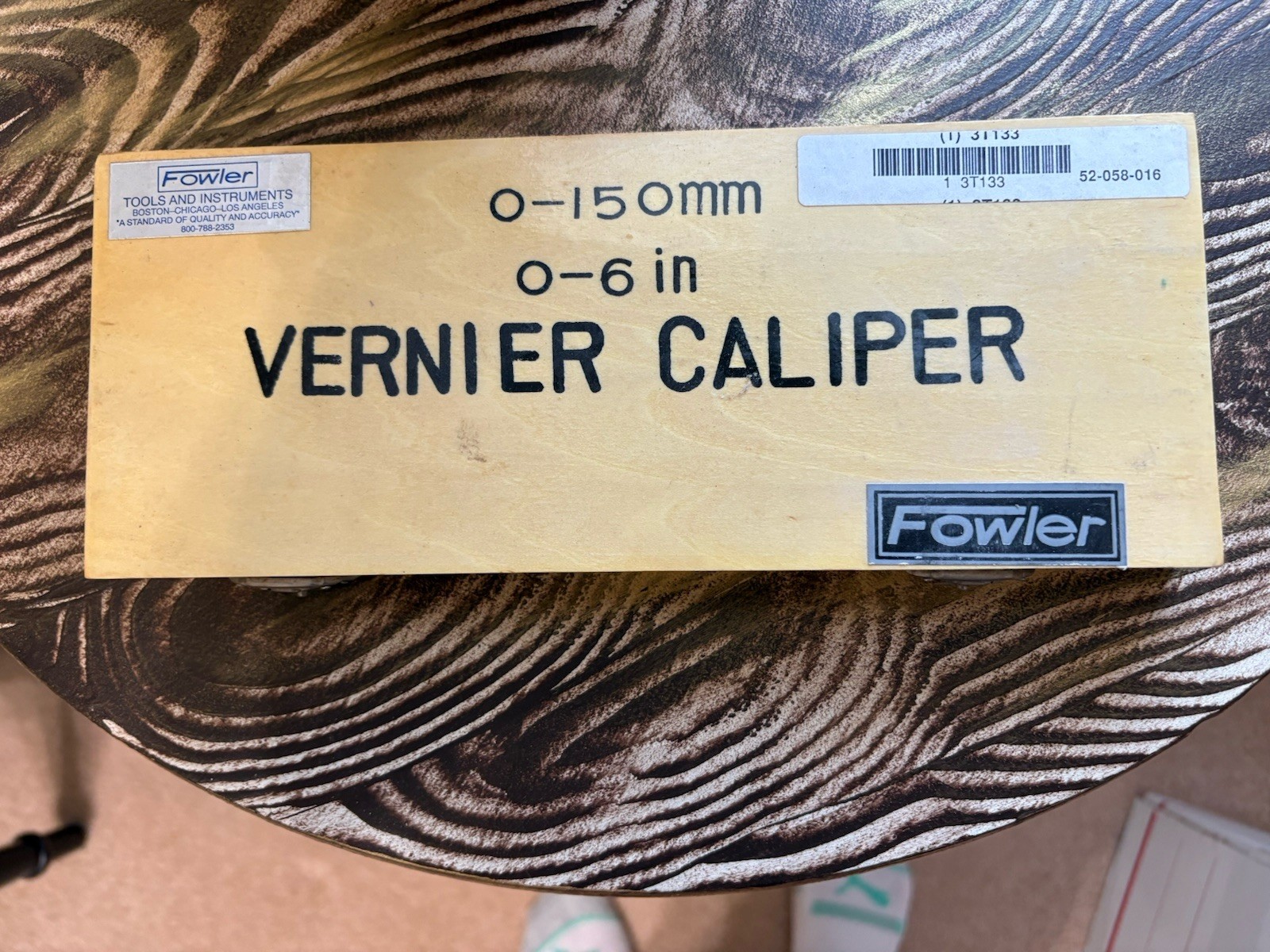 Fowler Vernier 0-150 mm 0-6 In Caliper