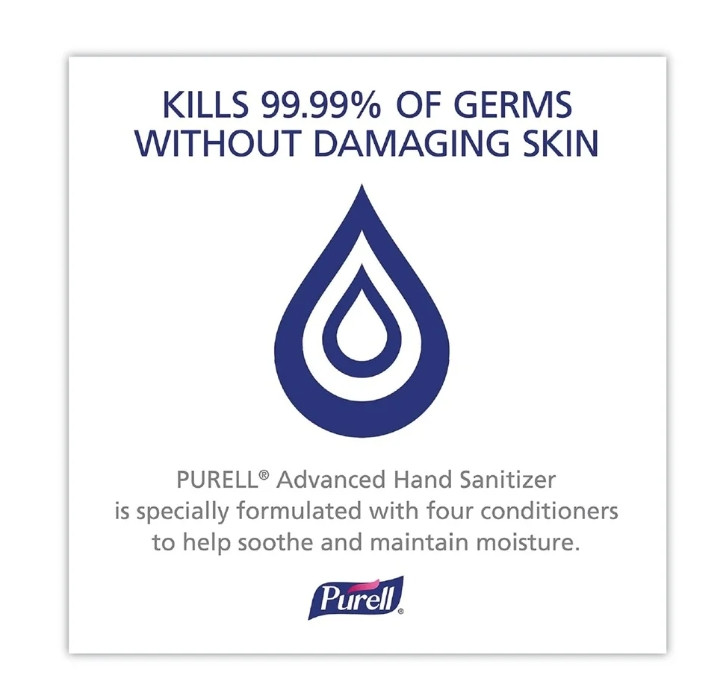PURELL 5015-640-B Hand Sanitizer, Clear GEL, 51OZ,, 1.5 L, Citrus, EXP 12/2028
