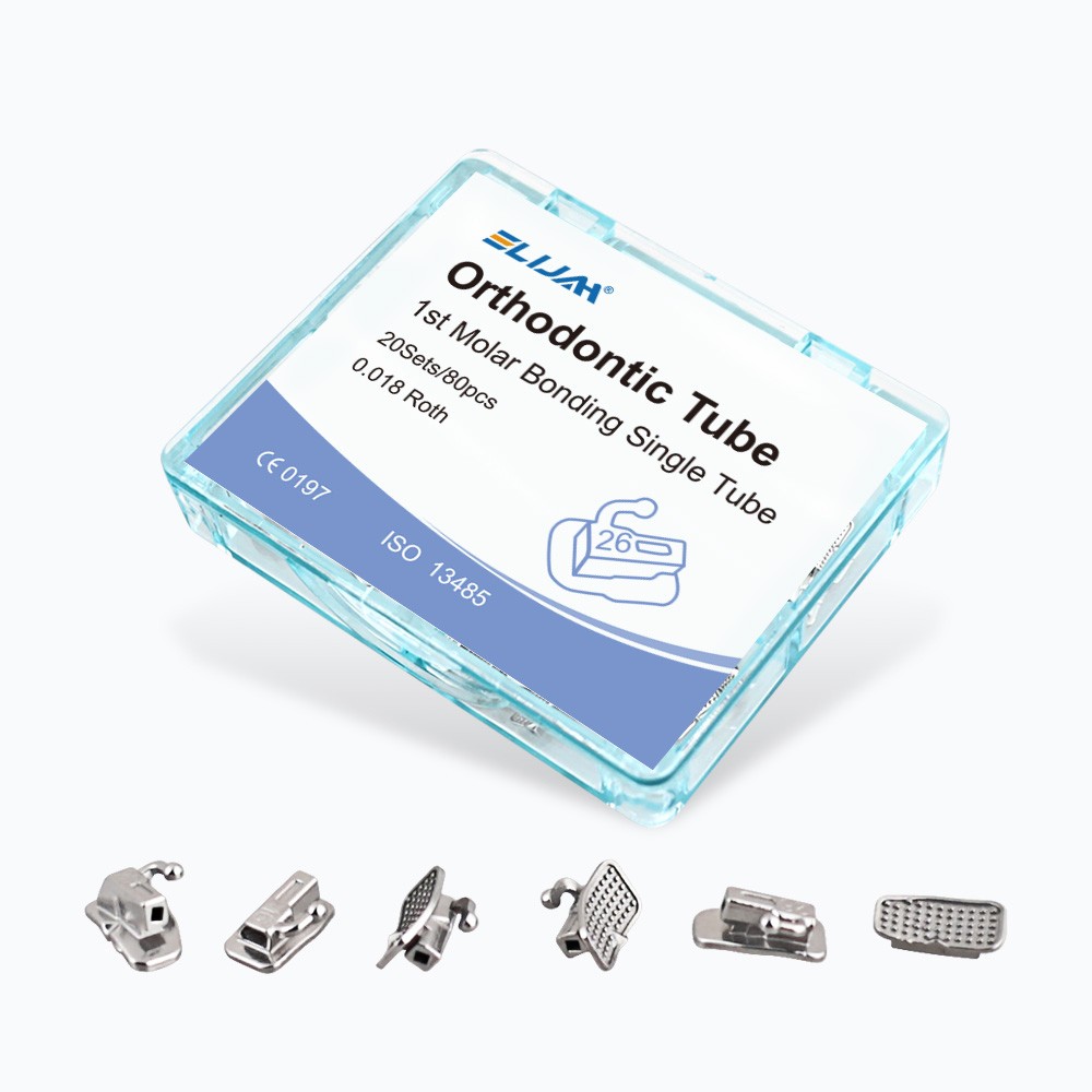Dental Ortho Buccal Tube 1st/2nd Molar Roth/MBT .018/.022 Non-Convertible 80pcs