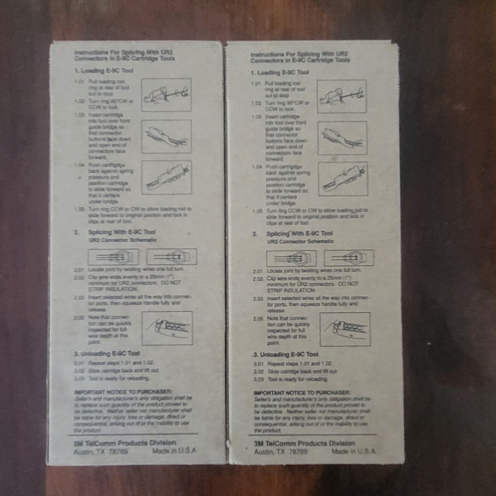 Lot 2 3M Scotchlok UR2 Connectors In Cartridges – 2 Two Boxes 100 Each