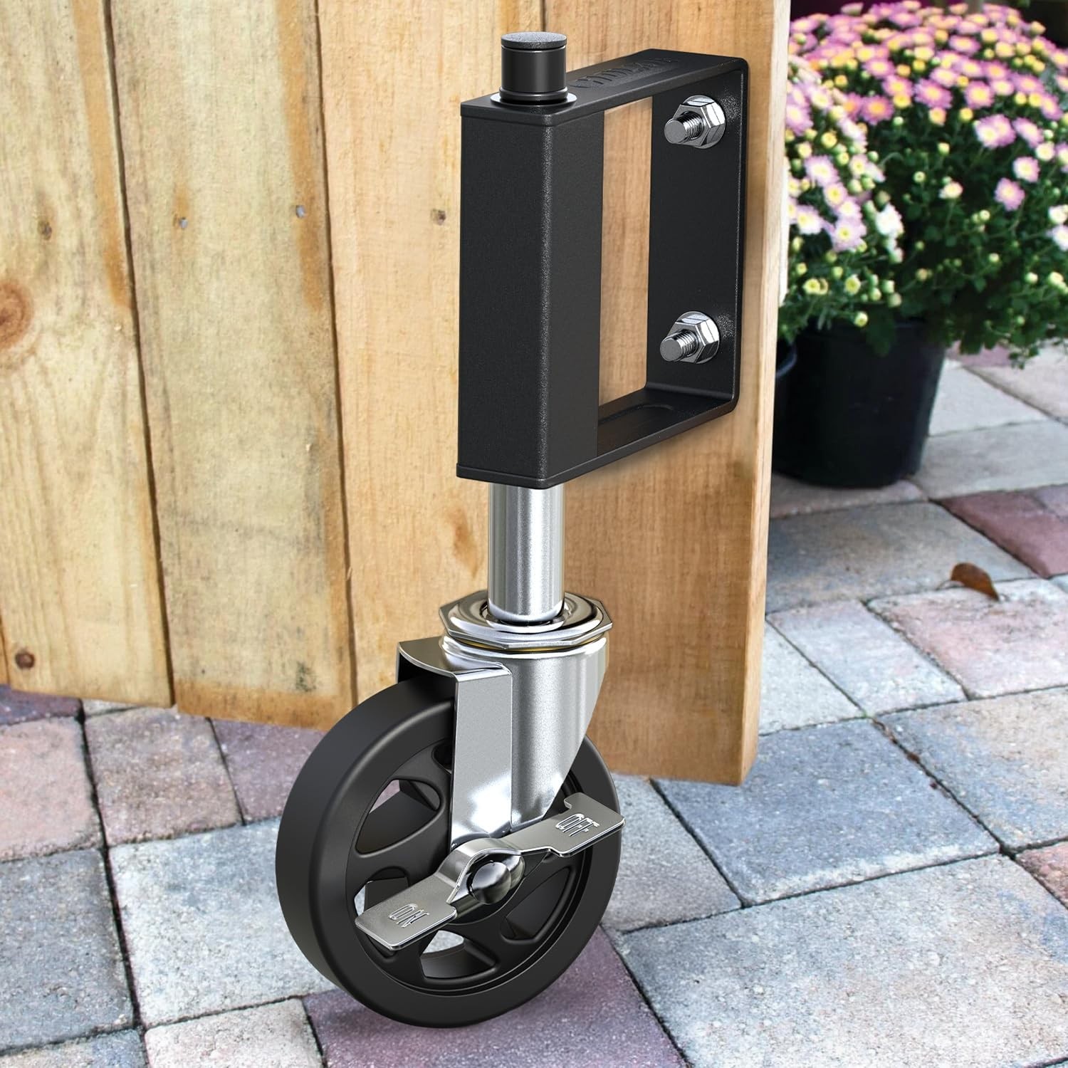 Heavy Duty Gate Caster, Spring Loaded Gate Wheel, Swivel Gate Caster Wheel 220LB