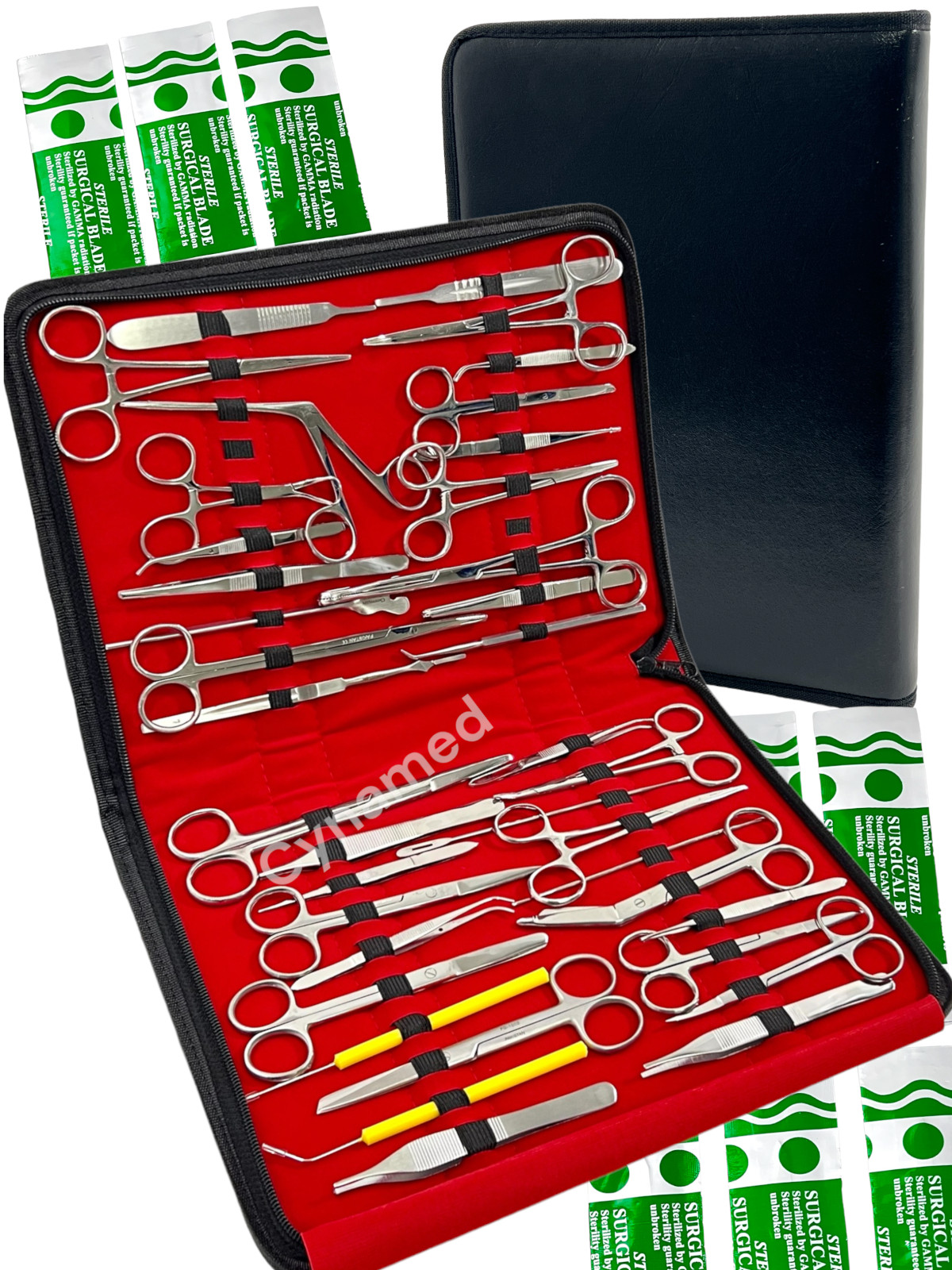 157 PC US MILITARY FIELD MINOR SURGERY SURGICAL VETERINARY INSTRUMENTS KIT