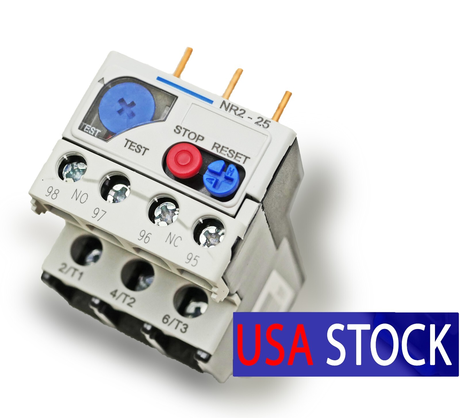 Thermal Overload Relay, Overcurrent Protection NR2-25 for Contactor, Up to 25A
