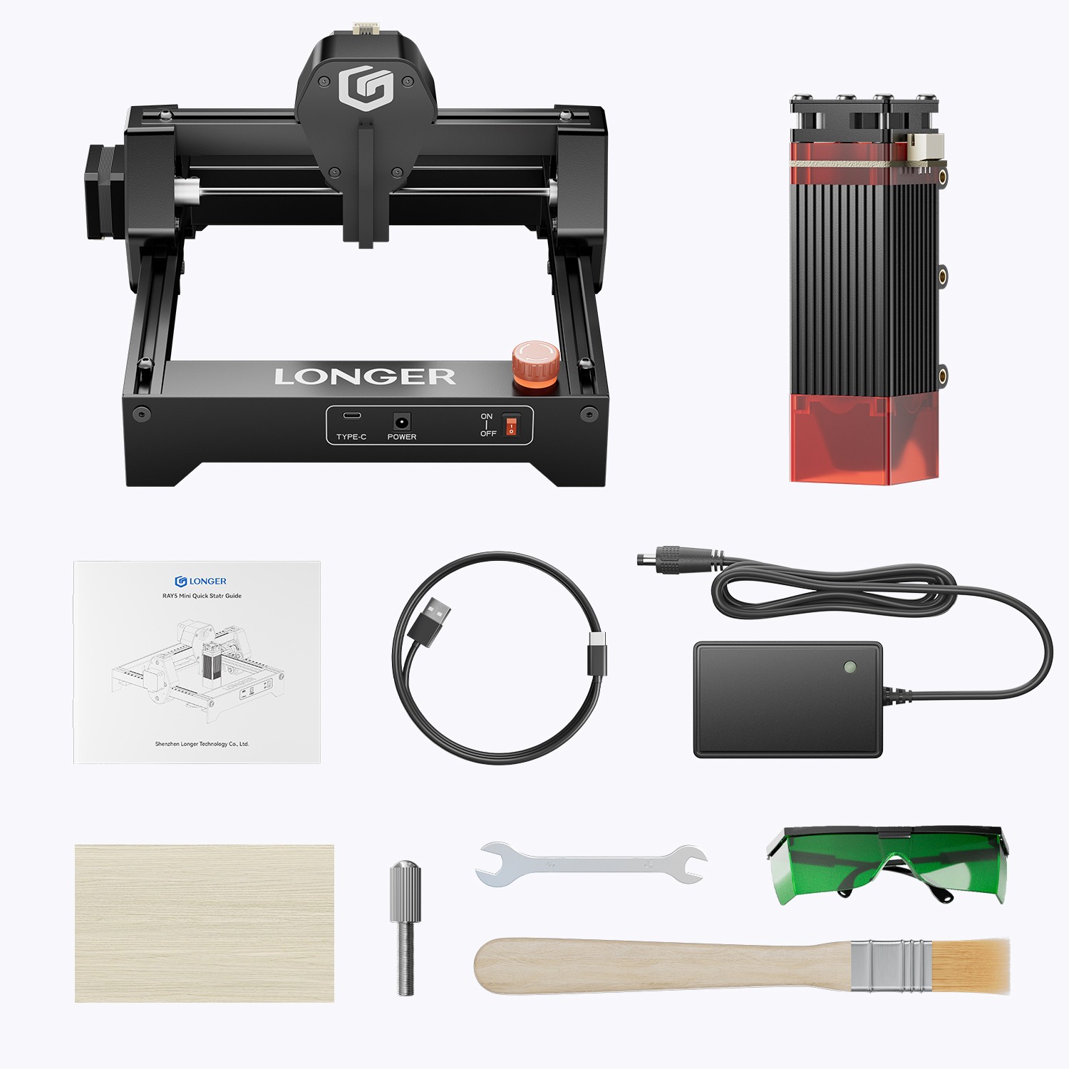 LONGER Ray5 mini 2.5W Portable Laser Engraver, Used-C🔥