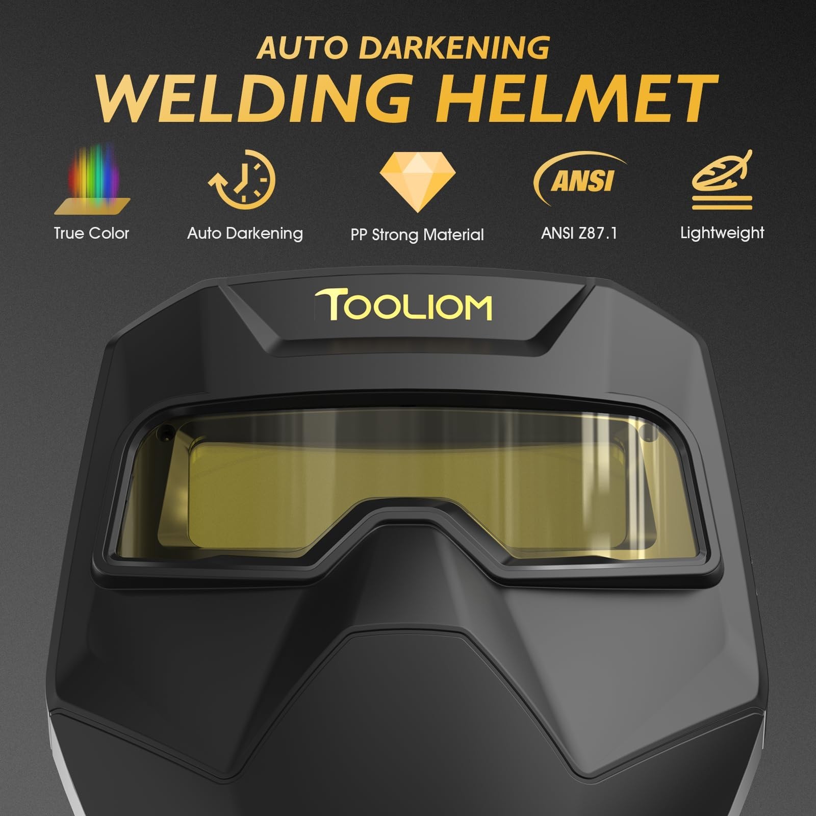 Auto-Darkening Welding Goggles with Detachable Shield | True Color, 0.00003s Res