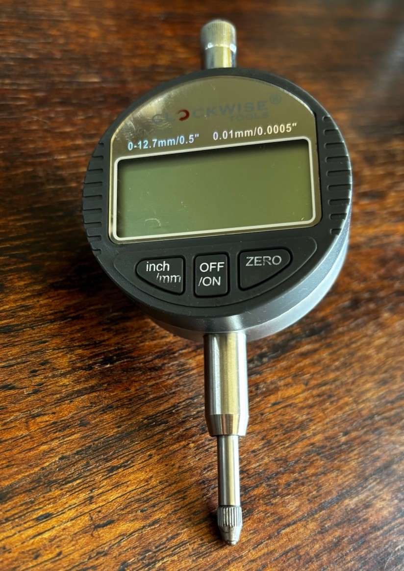 Clockwise Tools DIGR-0055 Digital Indicator 0-0.5″/12.7mm