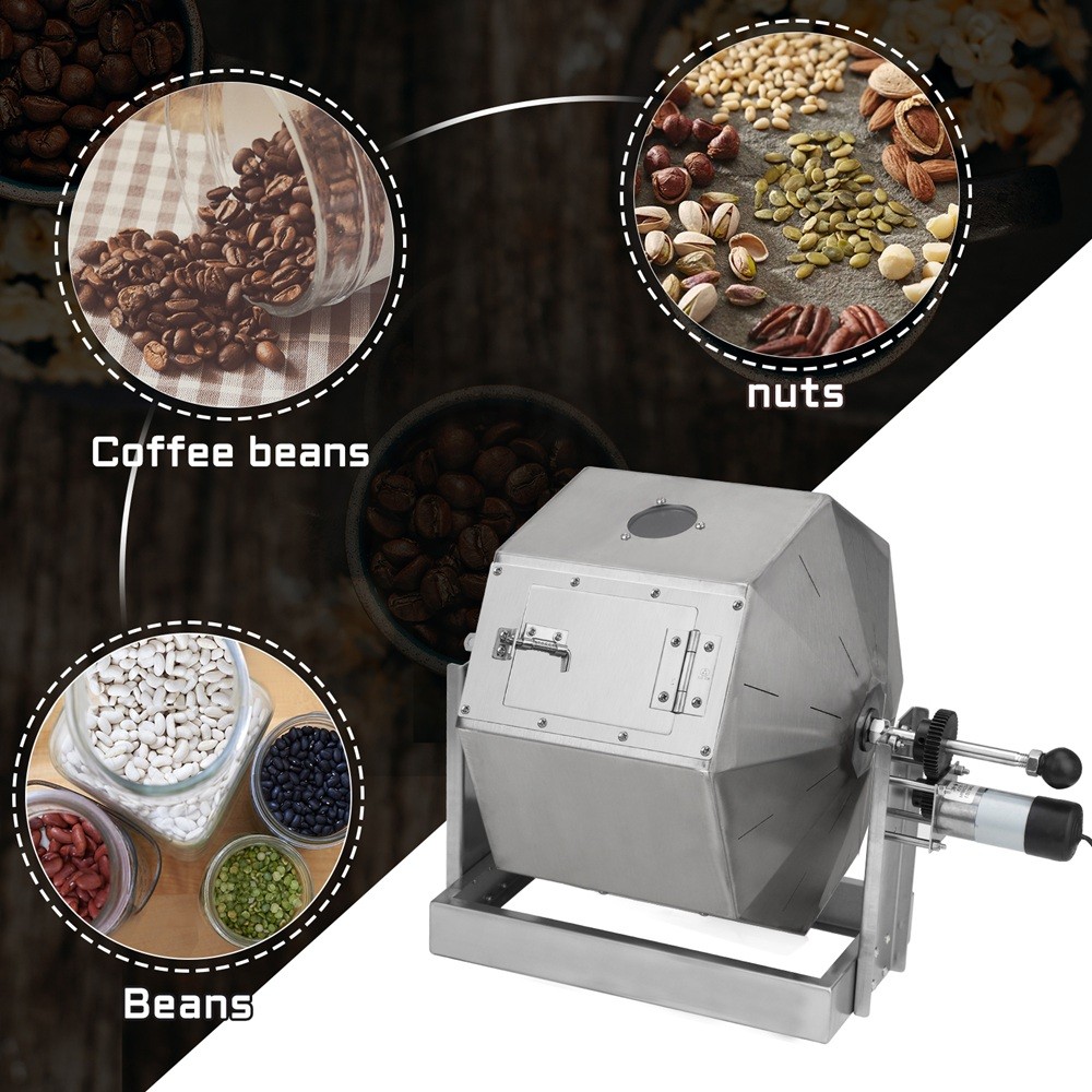 14.5L Electric Coffee Beans Roasting Baking Machine Burner Drum Type 220V/110V