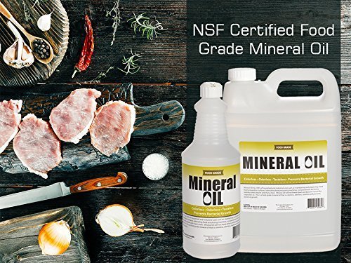 Premium 100% Pure Food Grade Mineral Oil USP, 1 Quart (32 ounces), NSF